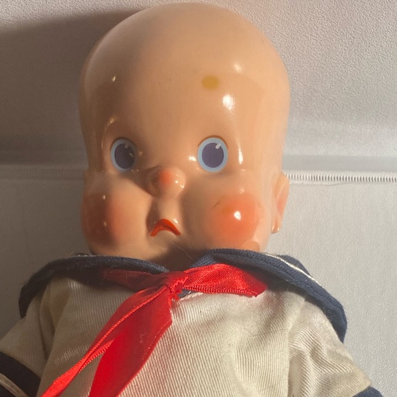 Vintage 1986 Horsman HEbee 11” Sailor Doll No Hat - Picture 9 of 10